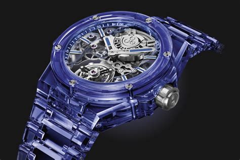 hublot watches limted blue|hublot full blue tourbillon.